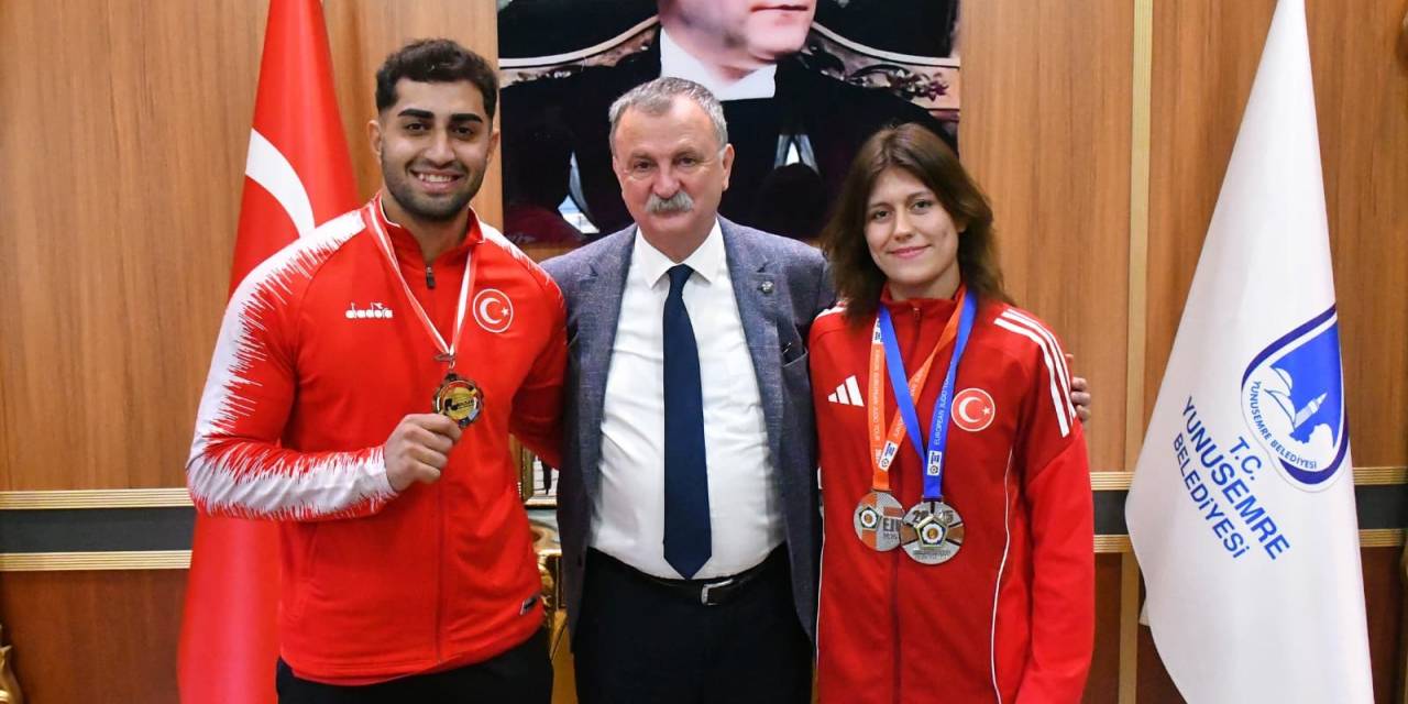 Yunusemre'nin gururları: Balaban, milli judocuları kutladı