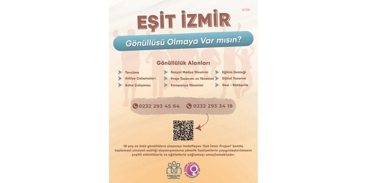 Eşit İzmir projesi gönüllü arıyor