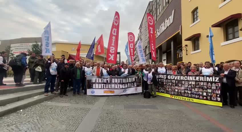 Samsun'da 10 Ekim Gar Katliamı anması: Barış talebi yükseliyor