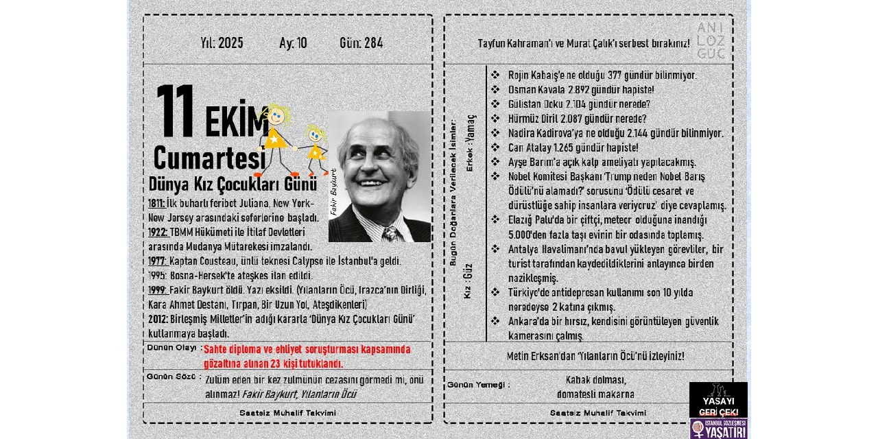 Dünya Kız Çocukları Günü