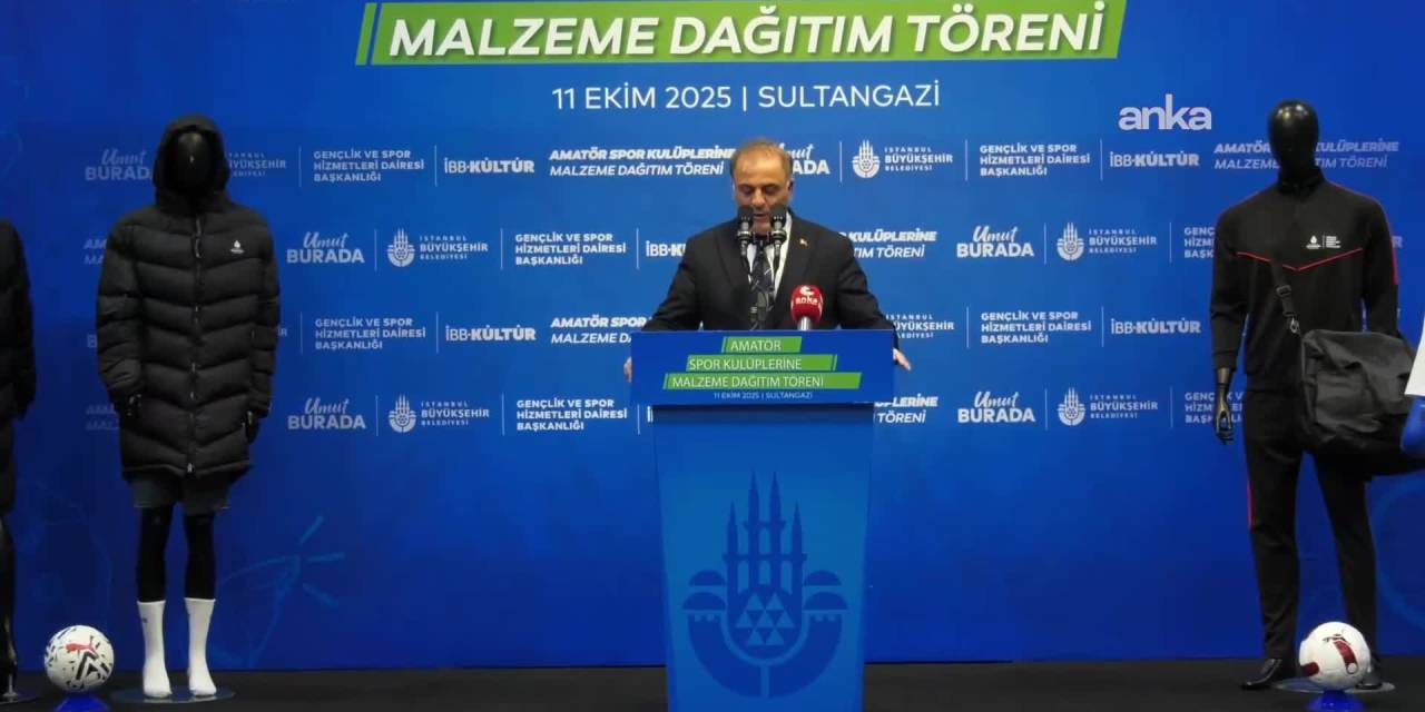 İBB amatör spor kulüplerine malzeme desteği sağlıyor