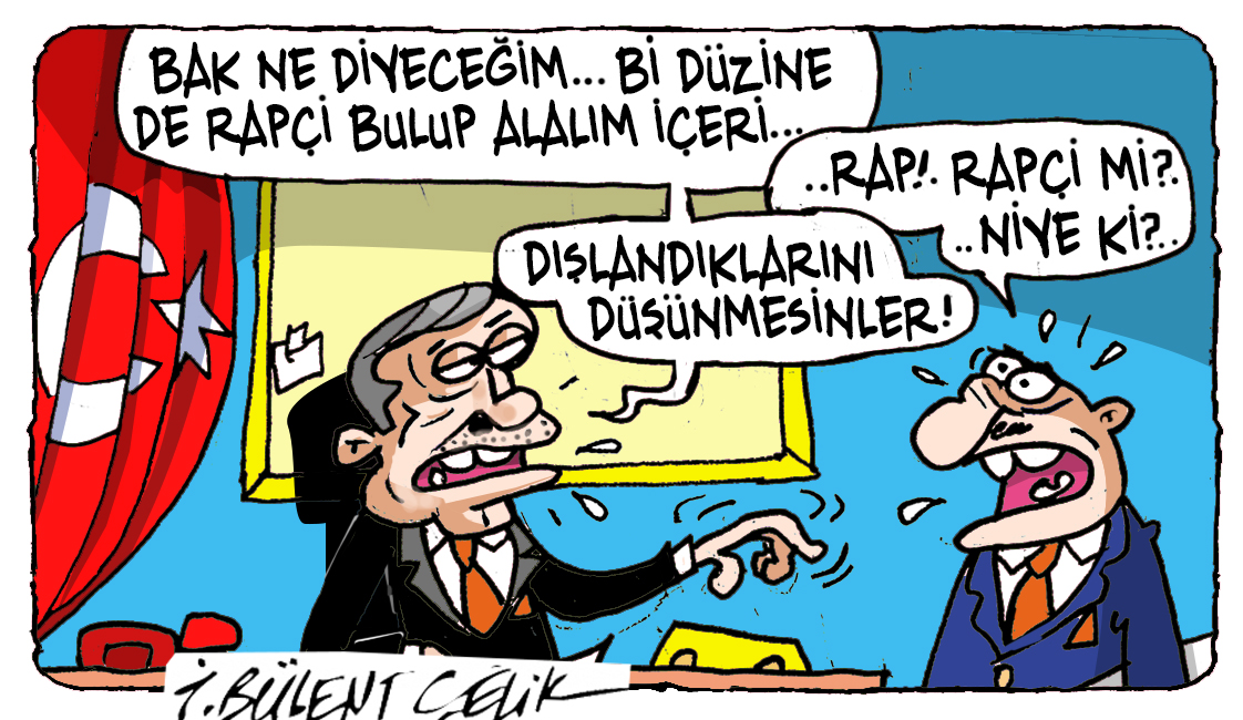 İ. Bülent Çelik'in 12 Ekim 2025 tarihli karikatürü