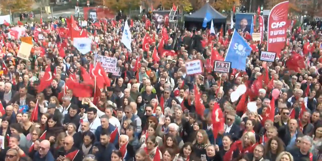 CHP'den Brüksel'de tarihi miting: ‘Sesim burada, Avrupa’nın kalbinde, sizlerin yüreğinde yankı buluyor’