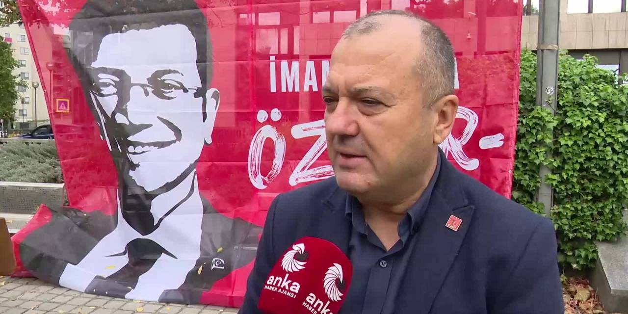 CHP'nin Brüksel'deki mitingi: Aygun'dan tutsaklara özgürlük çağrısı