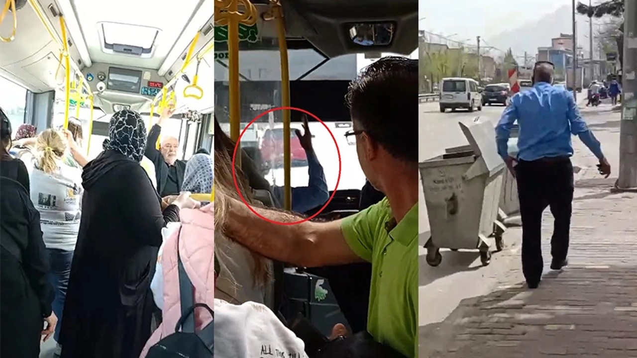 Şoför, tartıştığı halk otobüsü yolcularına hakaret edip, otobüsü terk etti