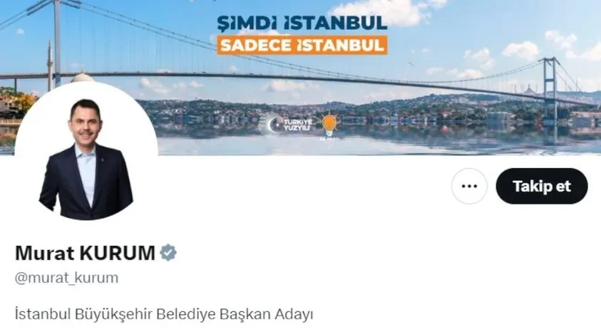 Murat Kurum'un sosyal medyadaki profili boş kaldı