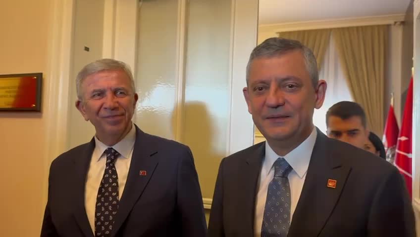 Özgür Özel ve Mansur Yavaş'tan önemli görüşme