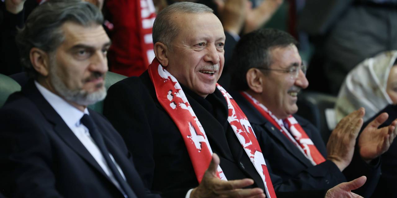 Erdoğan ve Kavelashvili Türkiye-Gürcistan maçını izliyor