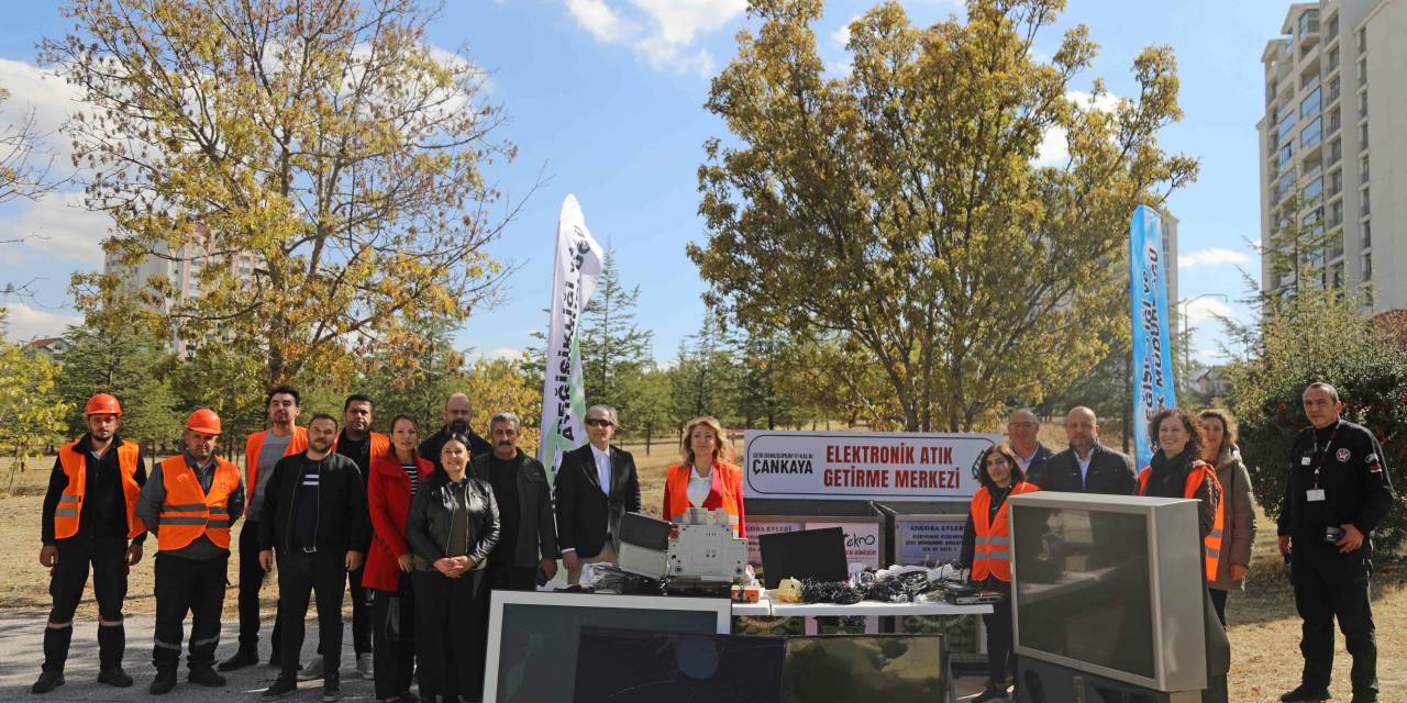 Çankaya'da elektronik atık toplama etkinliği gerçekleştirildi