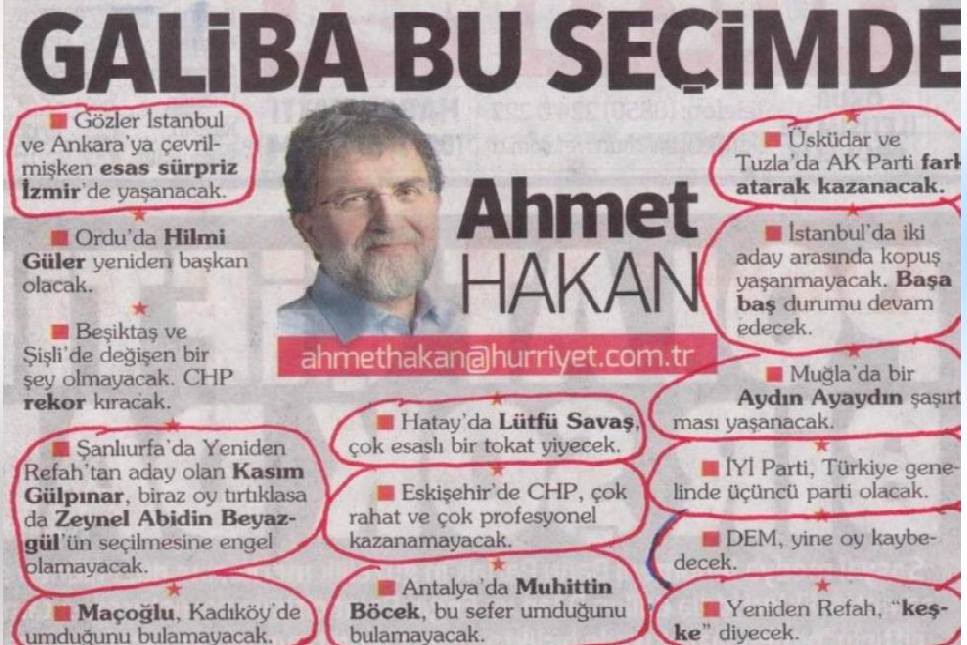 Ahmet Hakan'ın seçim analizleri tutmadı: Ne dese tersi çıktı