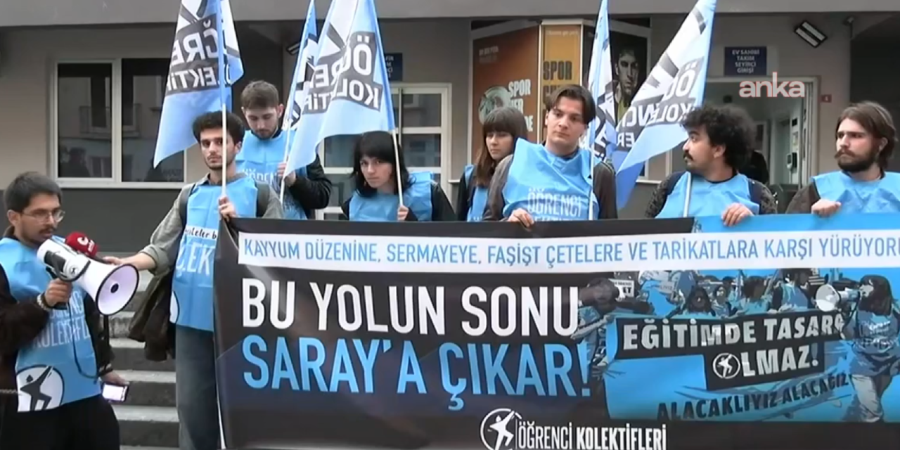 Öğrenci Kolektifleri'nin burs eylemine polis müdahalesi: 9 öğrenci gözaltına alındı