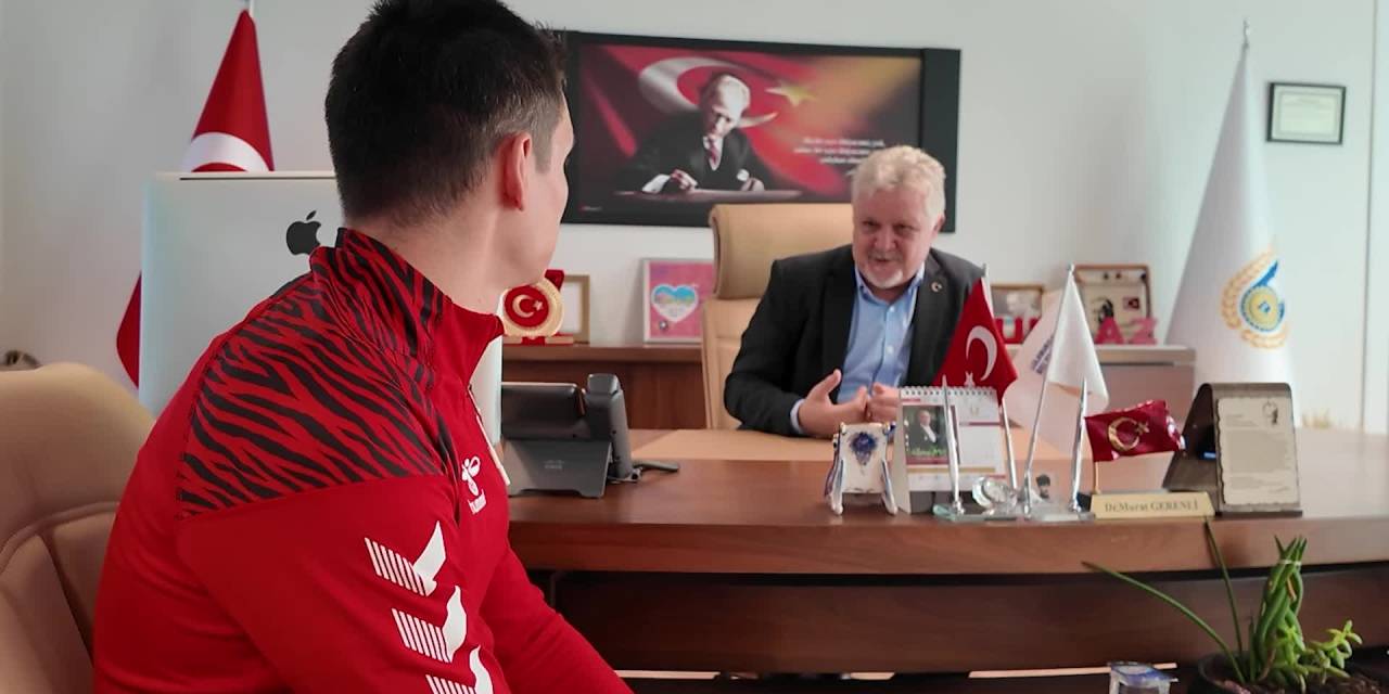 Ceyhun Elmas, Lüleburgaz Belediye Başkanı Gerenli'nin misafiri oldu