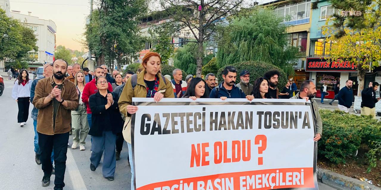 Tunceli'de gazeteciler Hakan Tosun için adalet arıyor