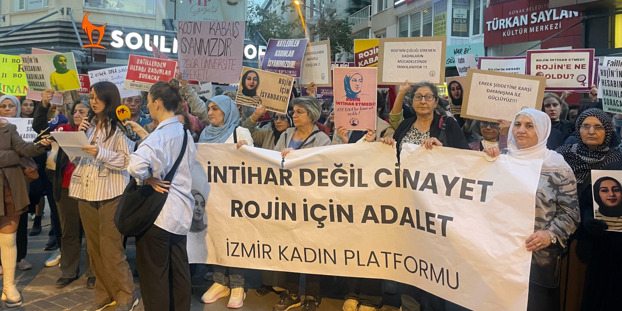 İzmir’de kadınlar Rojin Kabaiş için adalet istedi