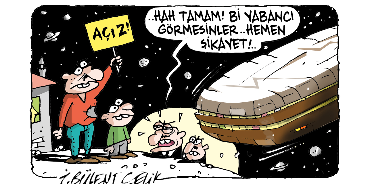 İ. Bülent Çelik'in 17 Ekim 2025 tarihli karikatürü