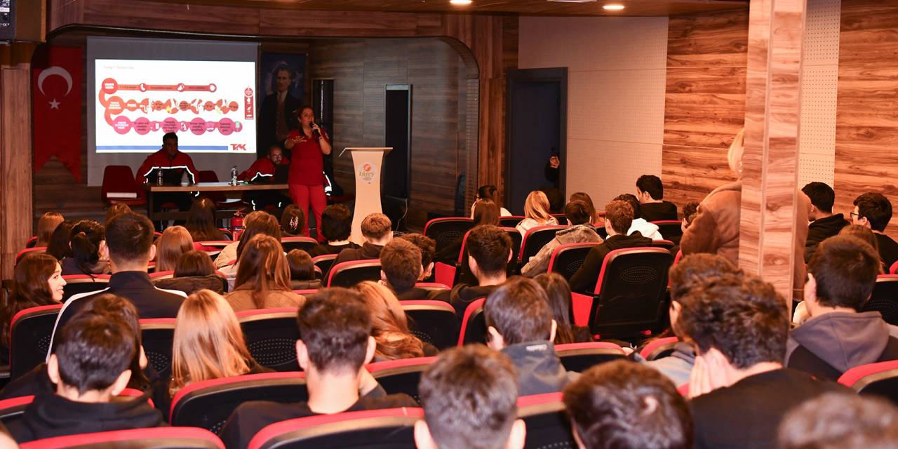 Tepebaşı ekibinden öğrencilere afet eğitimleri