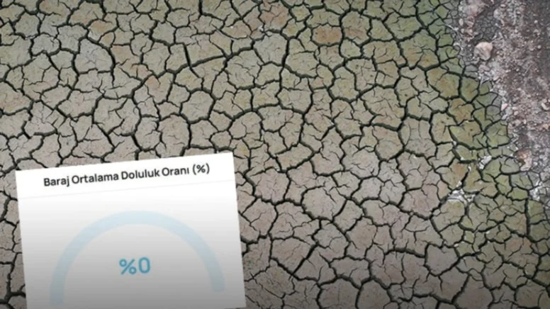 Barajda su bitti: Yüzde 0 görüldü