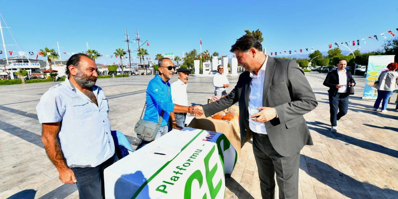 Fethiye'de İklim Haftası, yerel üretim pazarı ile başladı