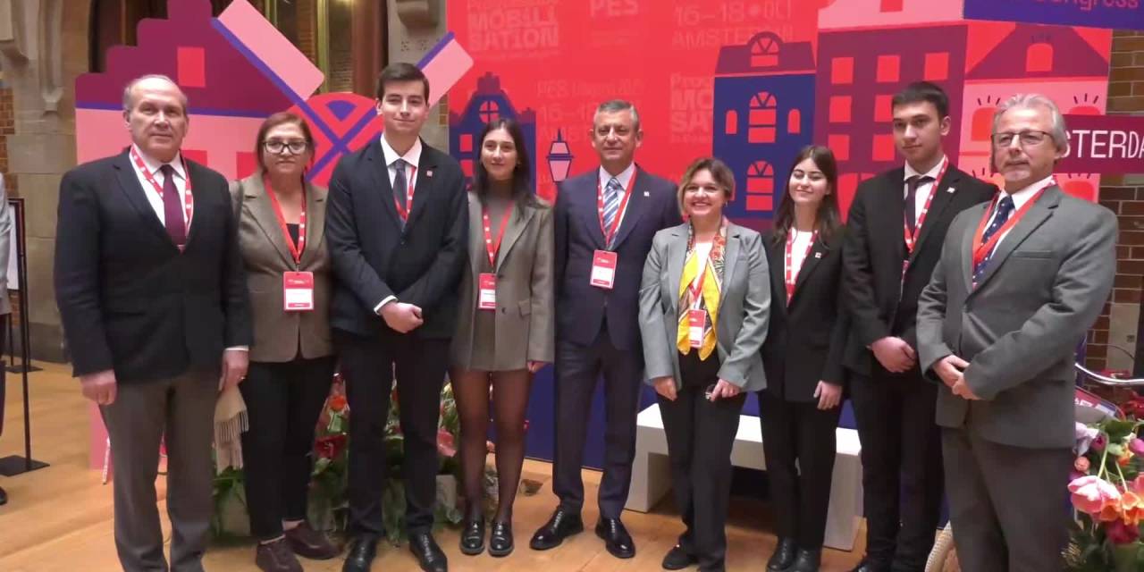 Özgür Özel Amsterdam'da Avrupa'nın önde gelen liderleriyle buluştu