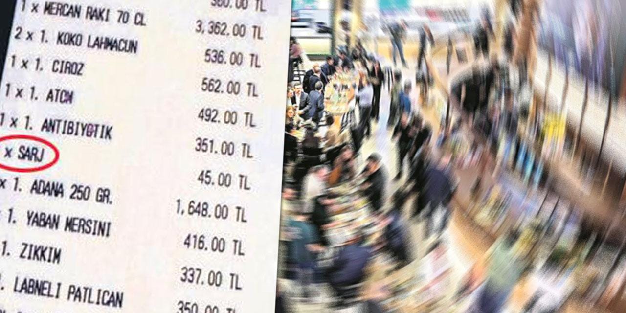 10 bin TL'lik adisyondan çıkan kalem şaşırttı