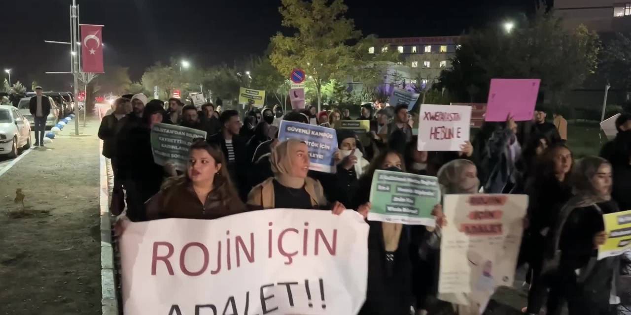 Van'da öğrenciler Rojin Kabaiş için adalet arıyor