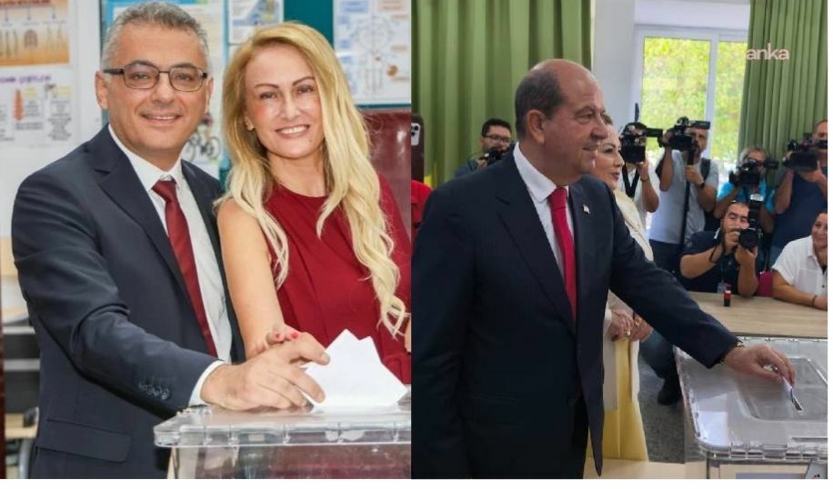 KKTC'de Cumhurbaşkanı Tatar ve Erhürman oy kullandı