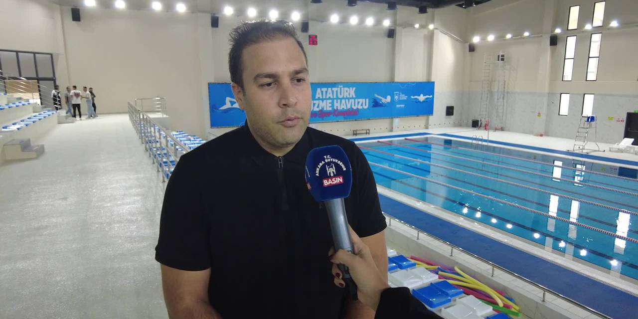 Sincan Atatürk Yüzme Havuzu ve Spor Kompleksi büyük ilgi gördü