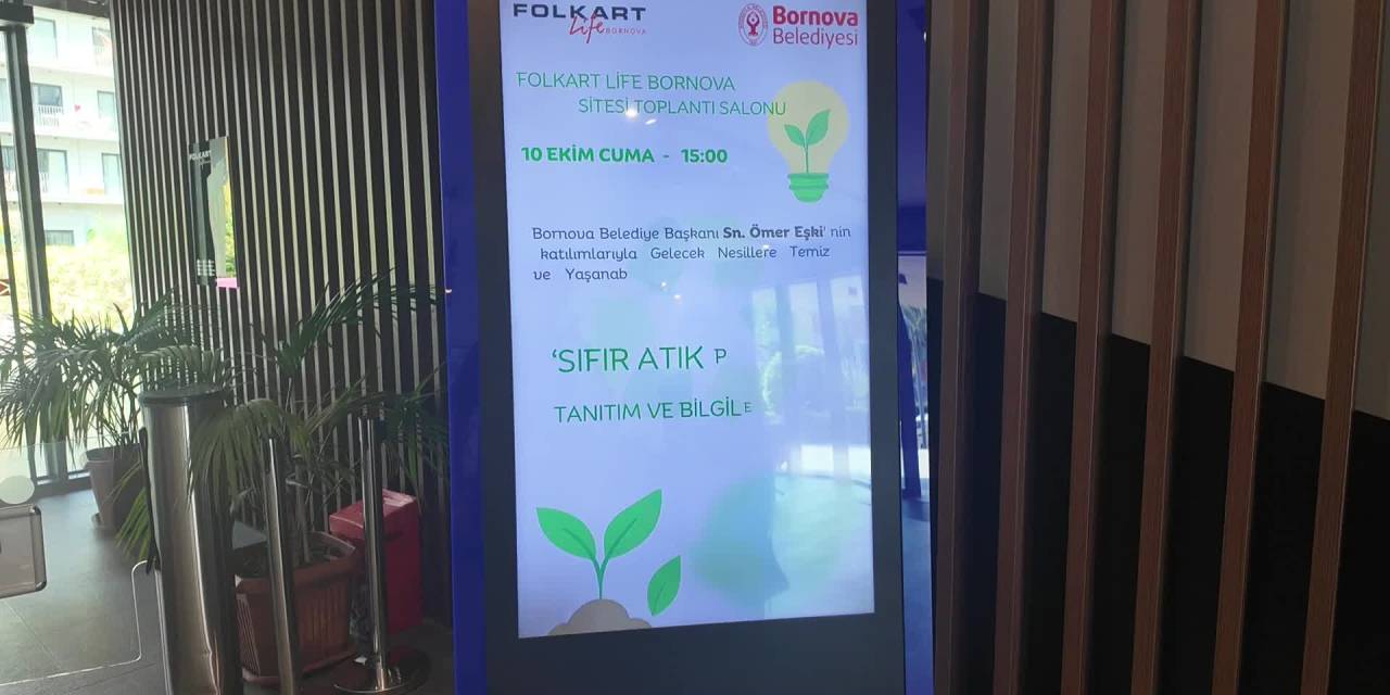 Bornova Belediyesi'nden site sakinlerine atık yönetimi semineri