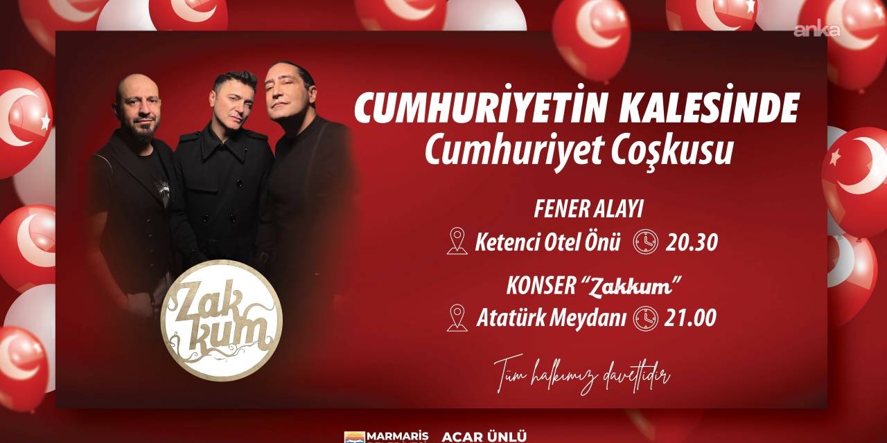 Marmaris, Cumhuriyet'in 102'nci yılına hazırlanıyor