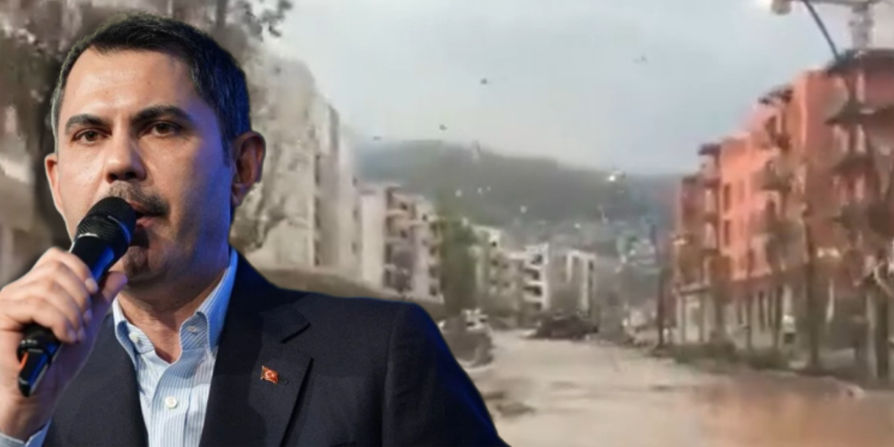 Hatay'da hayaller ve gerçekler! Murat Kurum'un 'gözünü kamaştıran' cadde sular altında kaldı