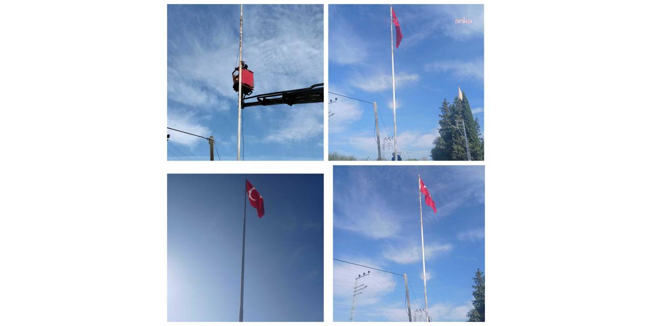 Yumurtalık'taki bayraklar tazelendi