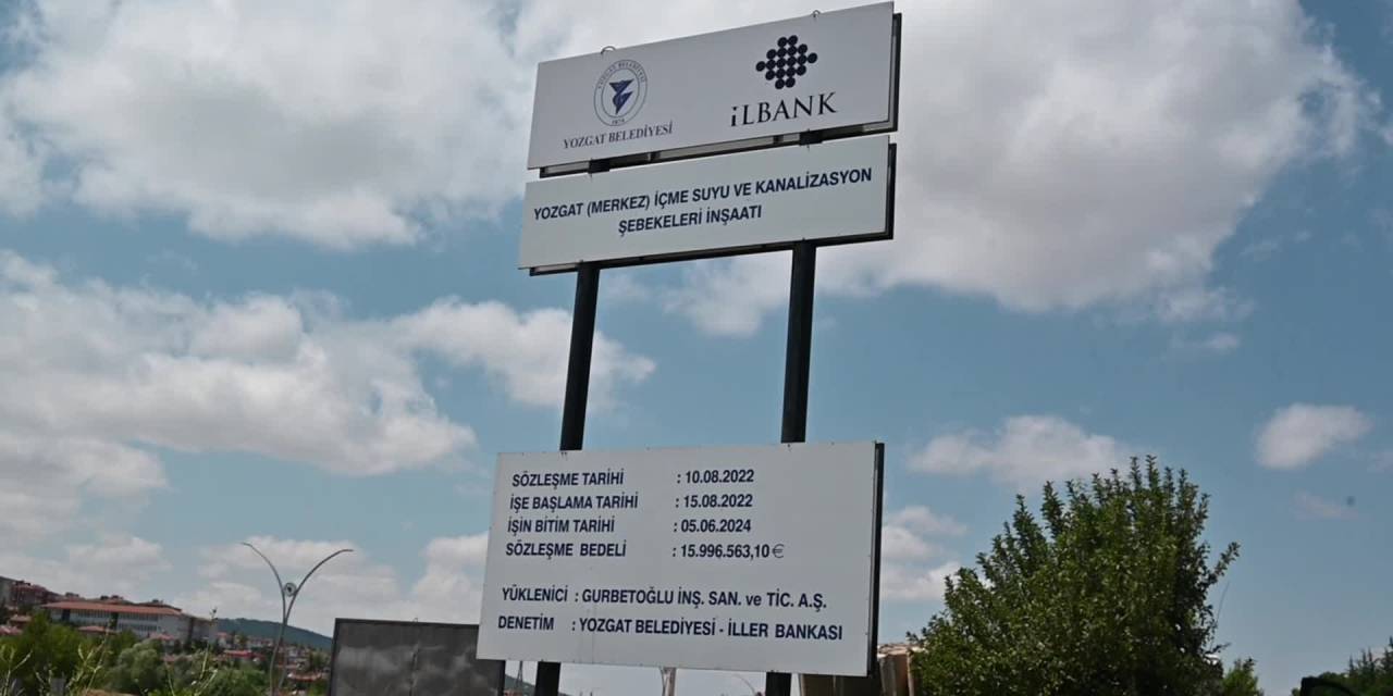 Yozgat'taki yarım kalan altyapı çalışmaları için ikmal ihalesi yapıldı