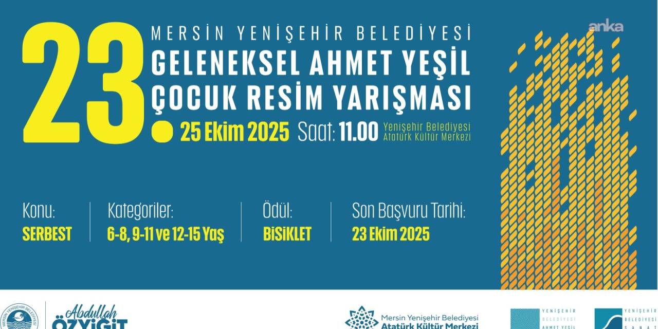 Ahmet Yeşil Çocuk Resim yarışması için son başvuru yarın