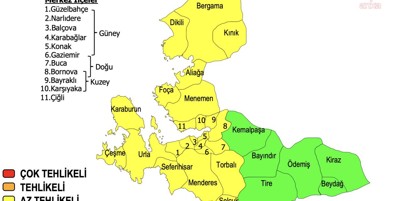 İzmir'de etkili sağanak yağış alarmı