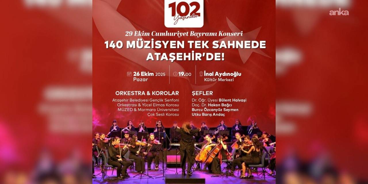 Cumhuriyet Bayramı coşkusu, 140 müzisyenin sahnesinde yaşanacak
