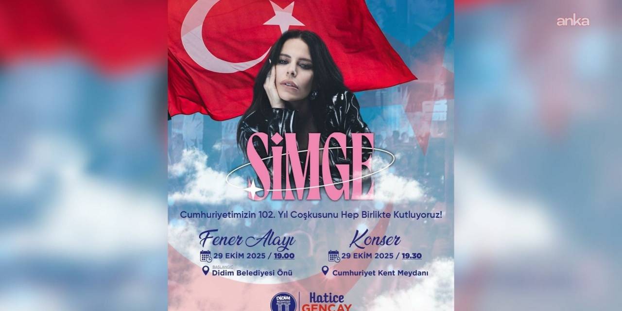 Cumhuriyet Bayramı Didim'de Simge Konseriyle Şenlenecek