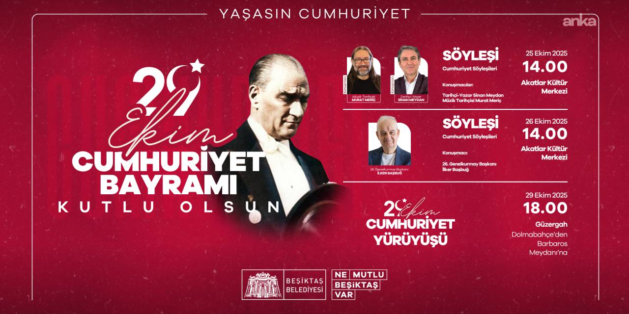 Beşiktaş'ta Cumhuriyet Bayramı için hazırlıklar tamamlandı