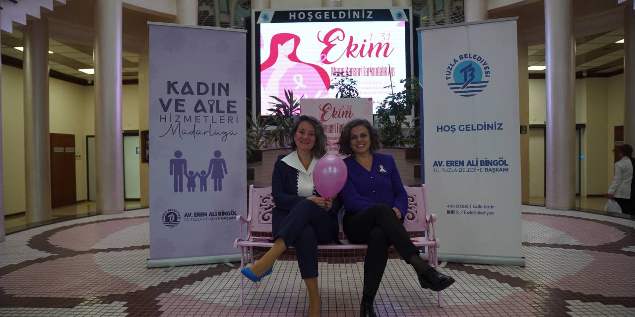 Meme Kanseri farkındalığı için Tuzla'da etkinlikler düzenlendi