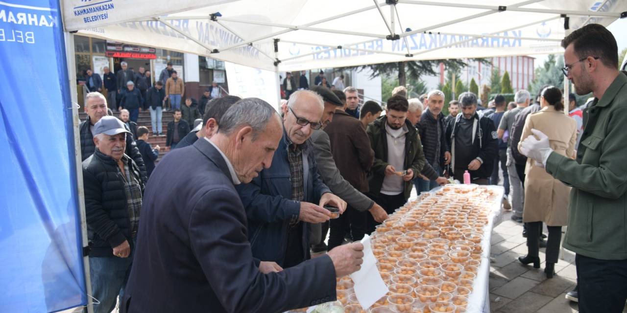 Kahramankazan'da şehitler için lokma merasimi