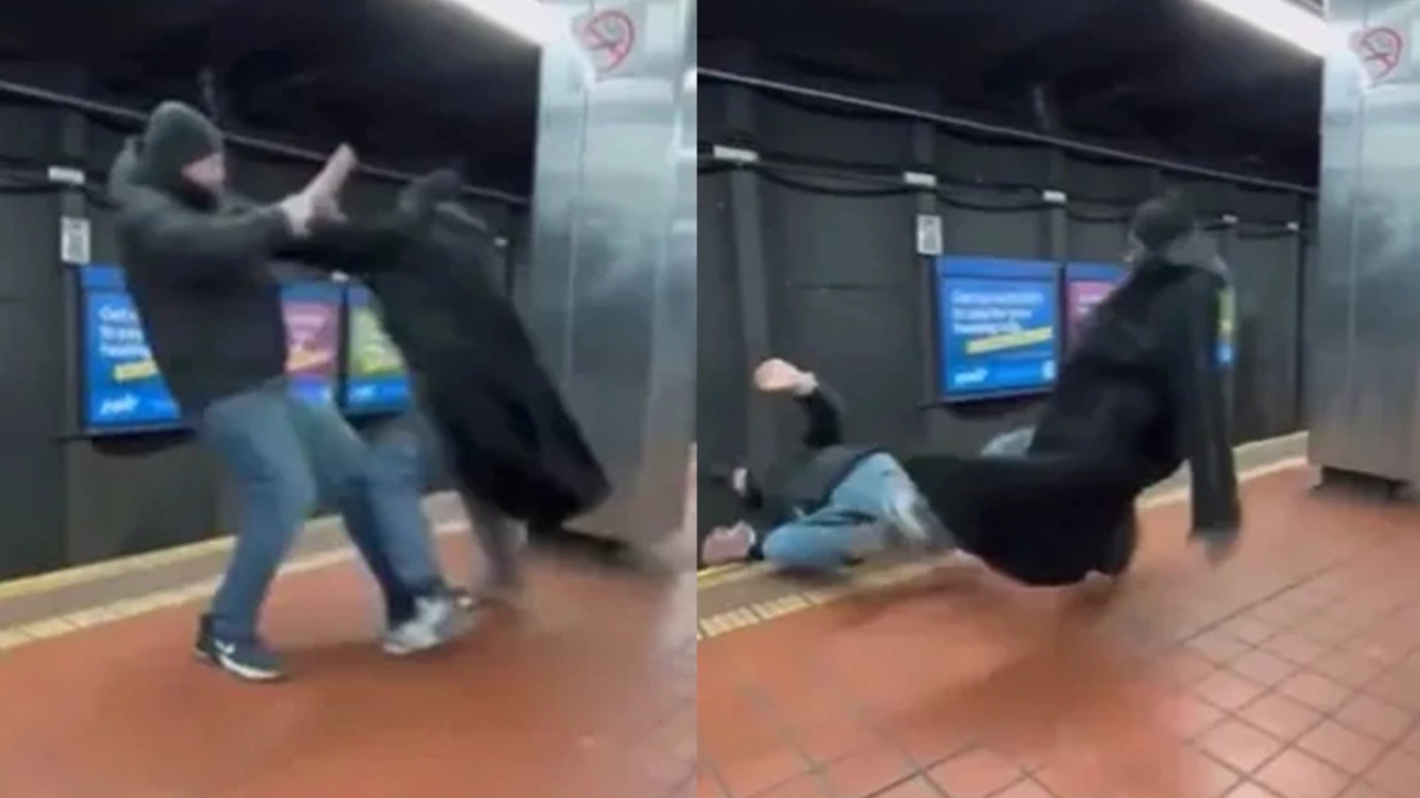 ABD'de ölümcül kavga: Tartıştığı adamı raylara itti!