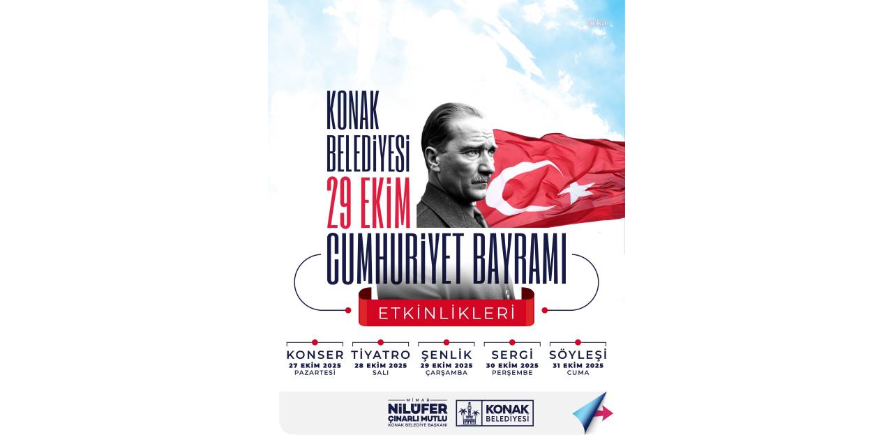 Cumhuriyet Bayramı coşkusu Konak'ta yükseliyor