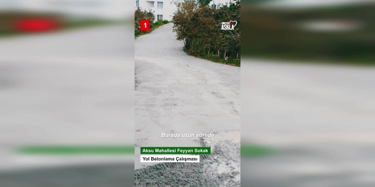 Giresun'da ulaşım kalitesi için asfaltlama atağı