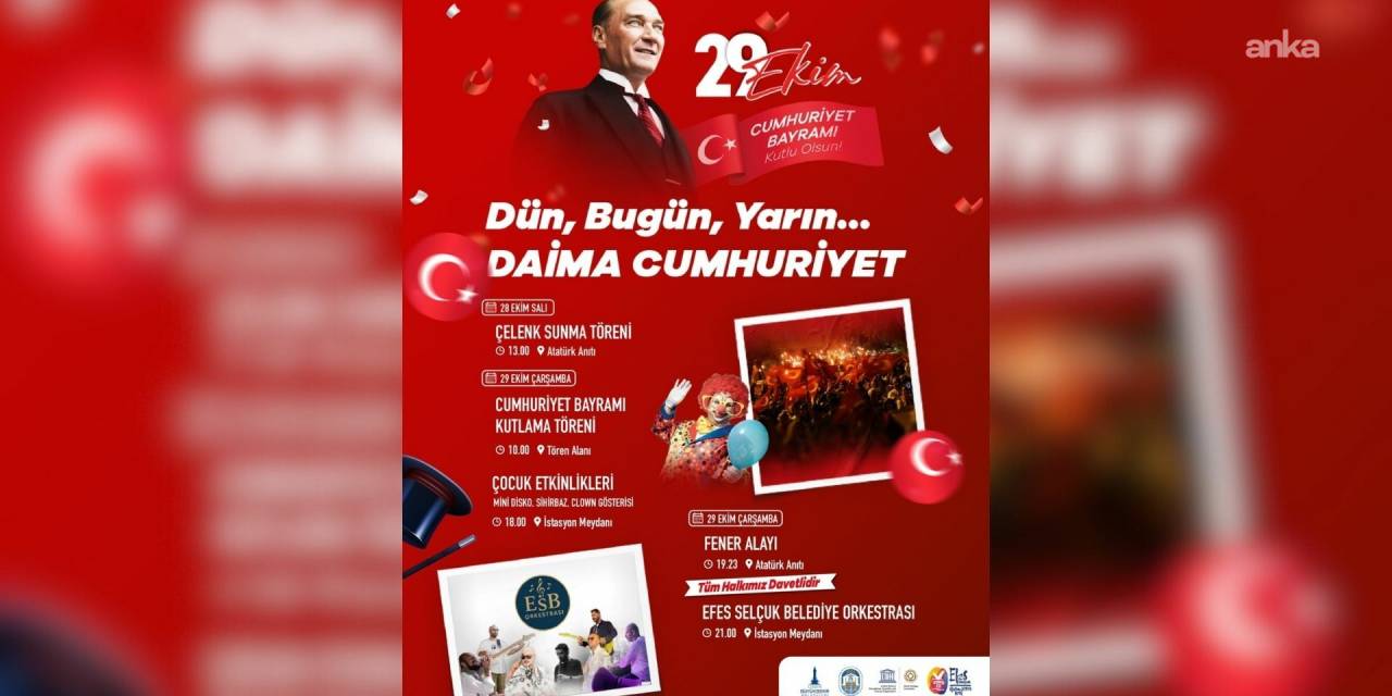 Cumhuriyet coşkusu Efes Selçuk’ta dorukta