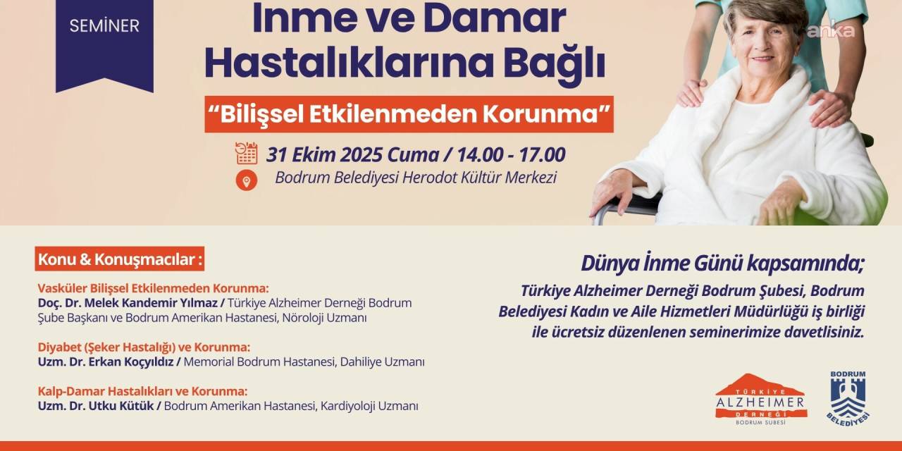 Bodrum, 29 Ekim Dünya İnme Günü'nde farkındalık semineri düzenliyor