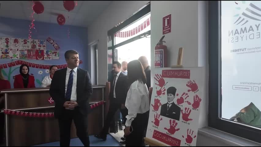 Cumhuriyet coşkusu Adıyaman'ın ilk kreşinde yaşandı