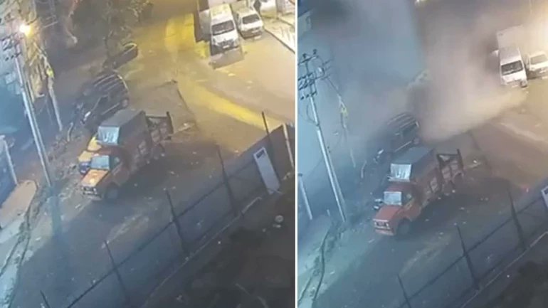 Gebze'deki binanın çökme anı ortaya çıktı