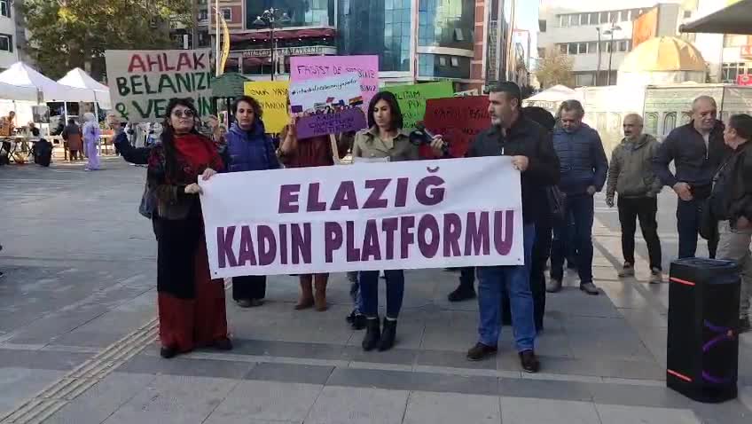 Elazığ Kadın Platformu'ndan 11. Yargı Paketi'ne karşı eylem