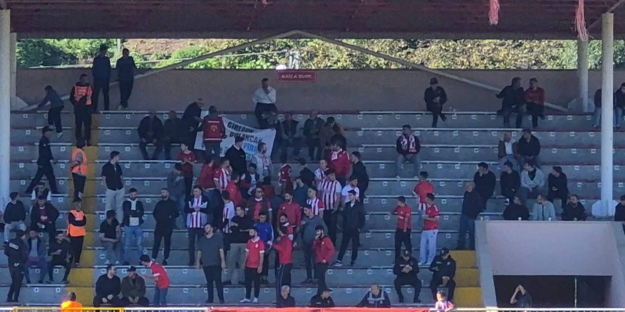 Giresun'da Iğdır FK maçıyla çevre protestosu yapıldı