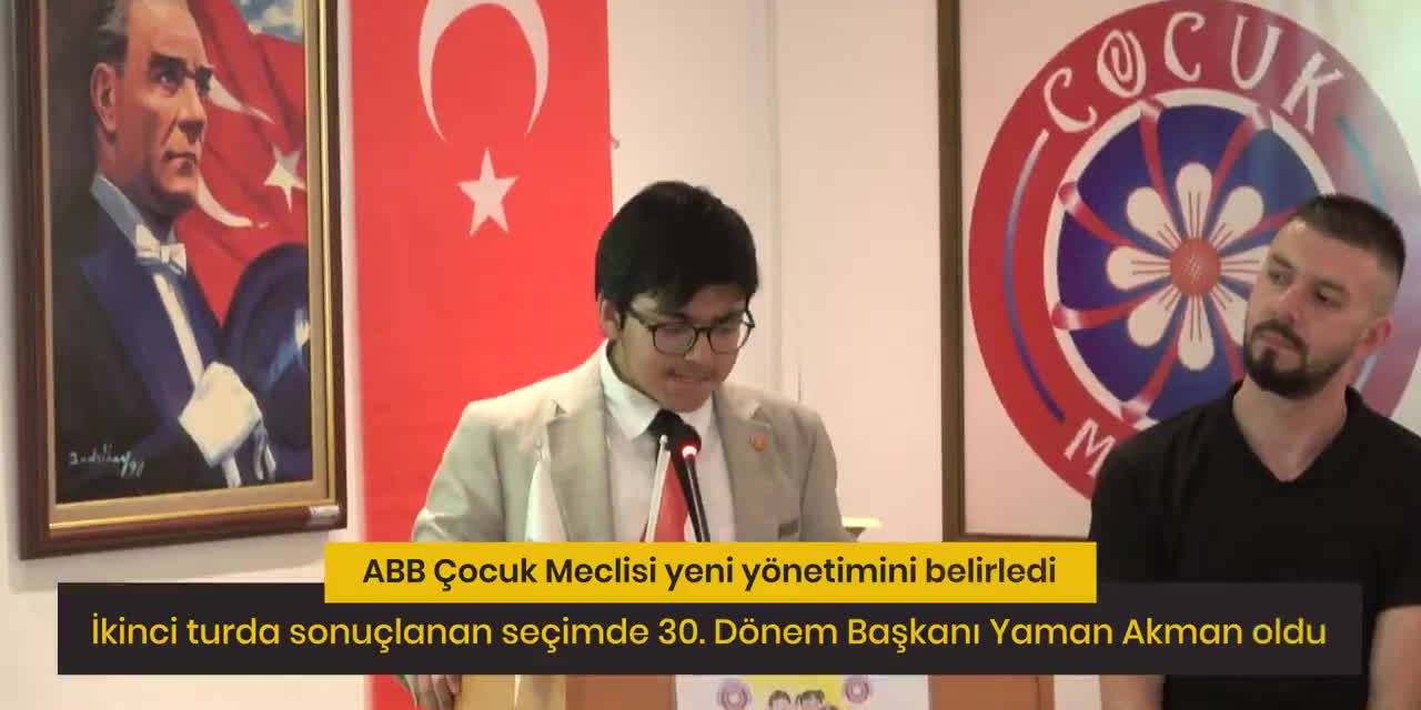 Çocuk Meclisi'nde yeni Başkan Yaman Akman