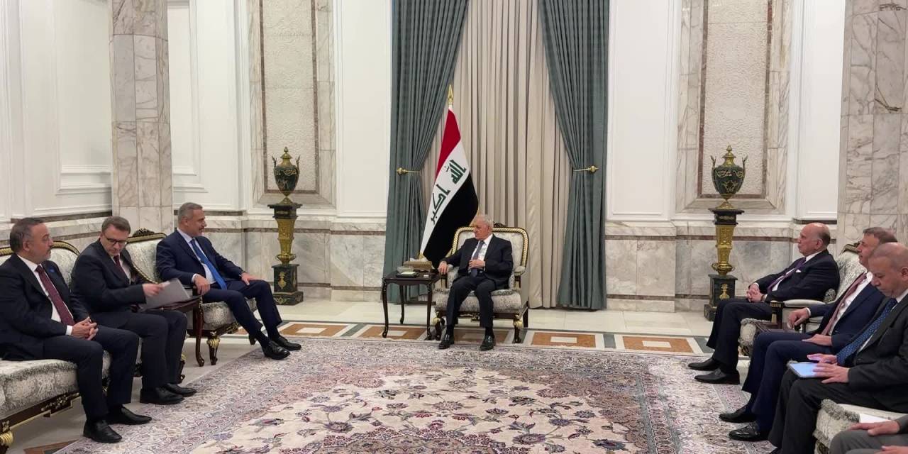 Hakan Fidan, Irak Cumhurbaşkanı Reşid ile bir araya geldi